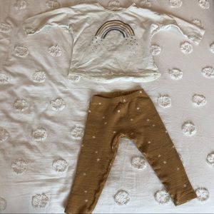 Rylee & Cru Rainbow Top and Star Leggings